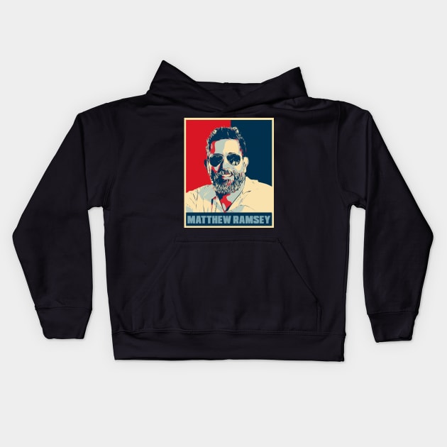 Matthew Ramsey Hope Pop Art Kids Hoodie by Odd Even